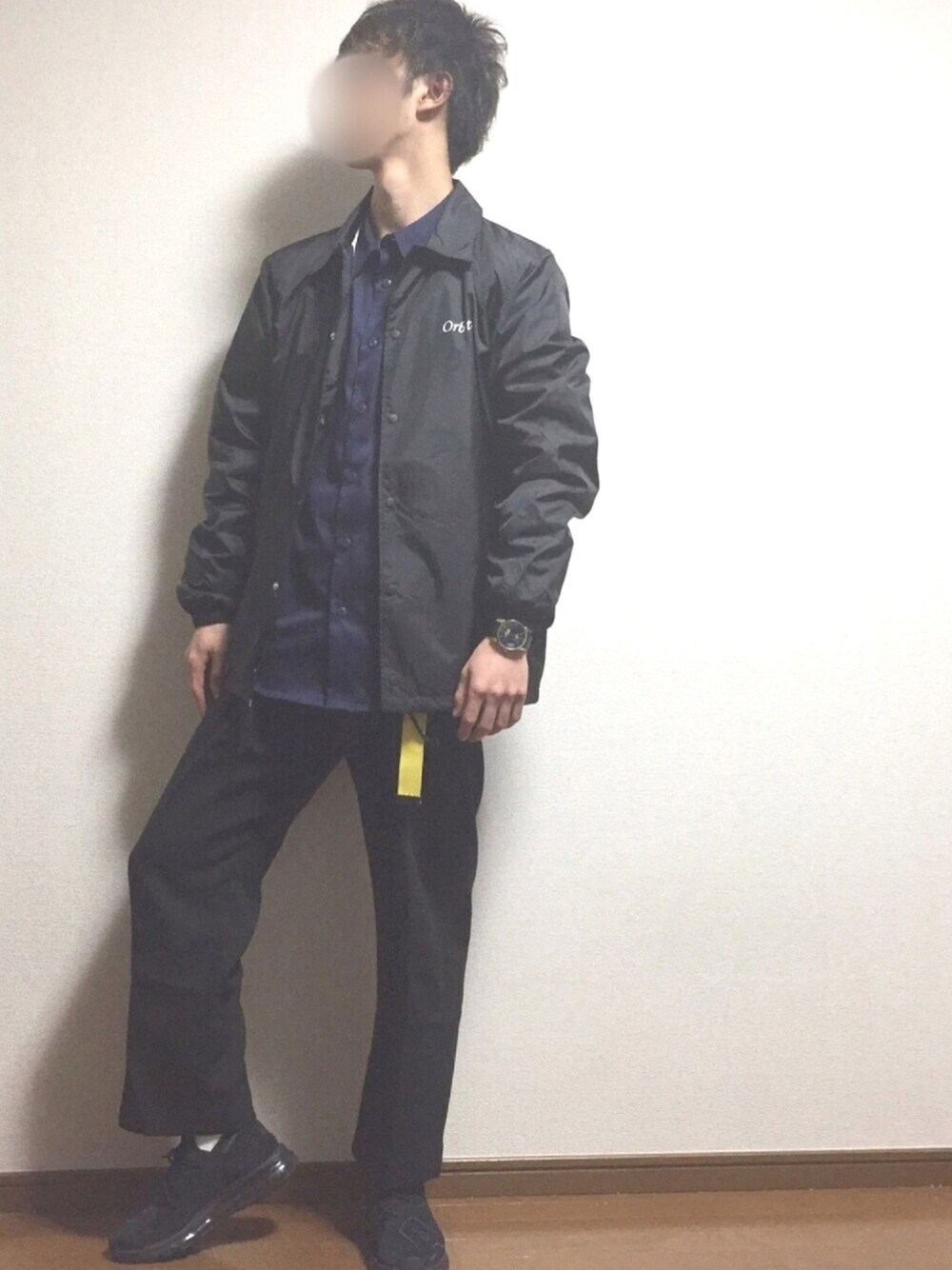 「Orbit=のアイテム（ジャケット/アウター、ブラック系）」を使った、とらさん（メンズ・175cm）の冬コーディネートの1枚目の写真