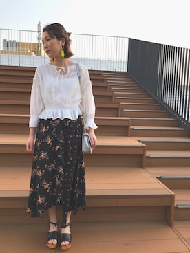 「アイテム（ピアス（両耳用））」を使った、あいみさん（レディース・158cm・20代）の春コーディネート