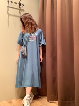 「らふこーで」｜「アイテム（PC・スマホグッズ/家電）」を使った、madokaさん（レディース・158cm）の夏コーディネート