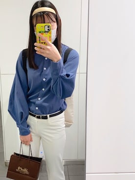 「THREE（スリー）のアイテム」を使った、hinさん（レディース・165cm）の春コーディネート