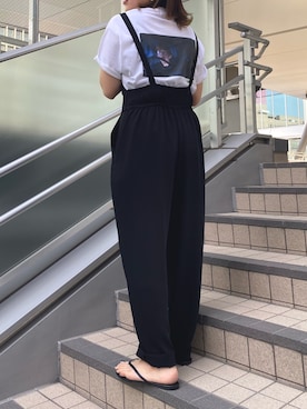 「ハリーポッター」｜「アイテム（オールインワン・サロペット）」を使った、08smyさん（レディース・154cm）の春コーディネート