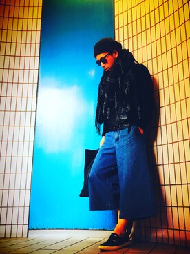 「ユナイテッドアローズ」｜「アイテム（ハンチング/ベレー帽）」を使った、tomohisaさん（メンズ・168cm）の春コーディネート