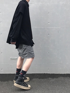 「Gosha Rubchinskiy（ゴーシャラブチンスキー）のアイテム（レッグウェア）」を使った、囍さん（メンズ・174cm）の秋コーディネート