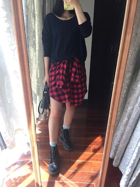 「working style」｜「アイテム（ブーティ）」を使った、微博@Hi- -樱桃小丸子さん（レディース・167cm）の秋コーディネート
