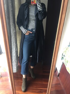「working style」｜「アイテム（トレンチコート）」を使った、微博@Hi- -樱桃小丸子さん（レディース・167cm）の秋コーディネート