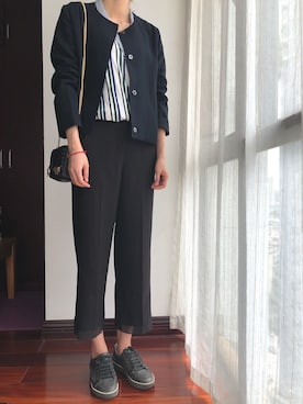 「suncoo paris（スンクーパリ）のアイテム（ジャケット/アウター）」を使った、微博@Hi- -樱桃小丸子さん（レディース・168cm）の夏コーディネート