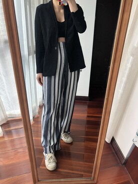 「HELMUT LANG（ヘルムートラング）のアイテム（テーラードジャケット）」を使った、微博@Hi- -樱桃小丸子さん（レディース・168cm）の春コーディネート