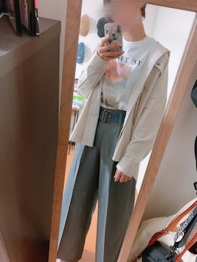 RENさん（レディース・179cm）の秋コーディネート