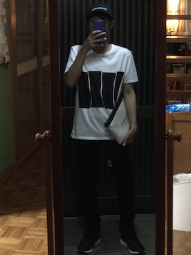 「Y-3（ワイスリー）のアイテム（その他）」を使った、daicyanさん（メンズ・165cm）の夏コーディネート