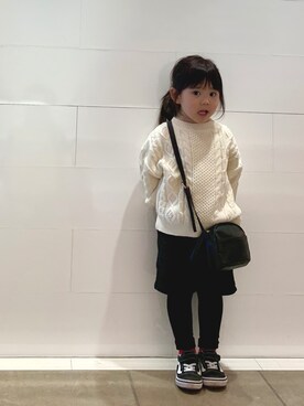 「アイテム（スカート）」を使った、sk_0914さん（キッズ・90cm）の冬コーディネート