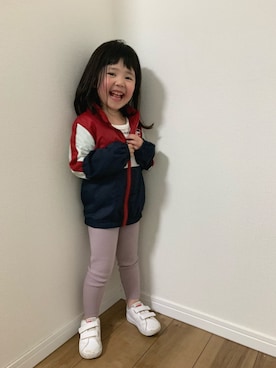 「FILA（フィラ）のアイテム（ブルゾン）」を使った、sk_0914さん（キッズ・100cm）の春コーディネート
