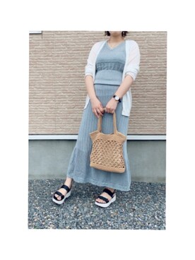 「GAL FIT（ギャルフィット）のアイテム（バッグ）」を使った、maaa31yuoさん（レディース・155cm）の夏コーディネート