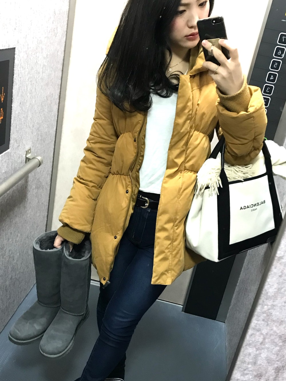 MOUSSYのダウンジャケット/コート（ブラウン系）を使った人気