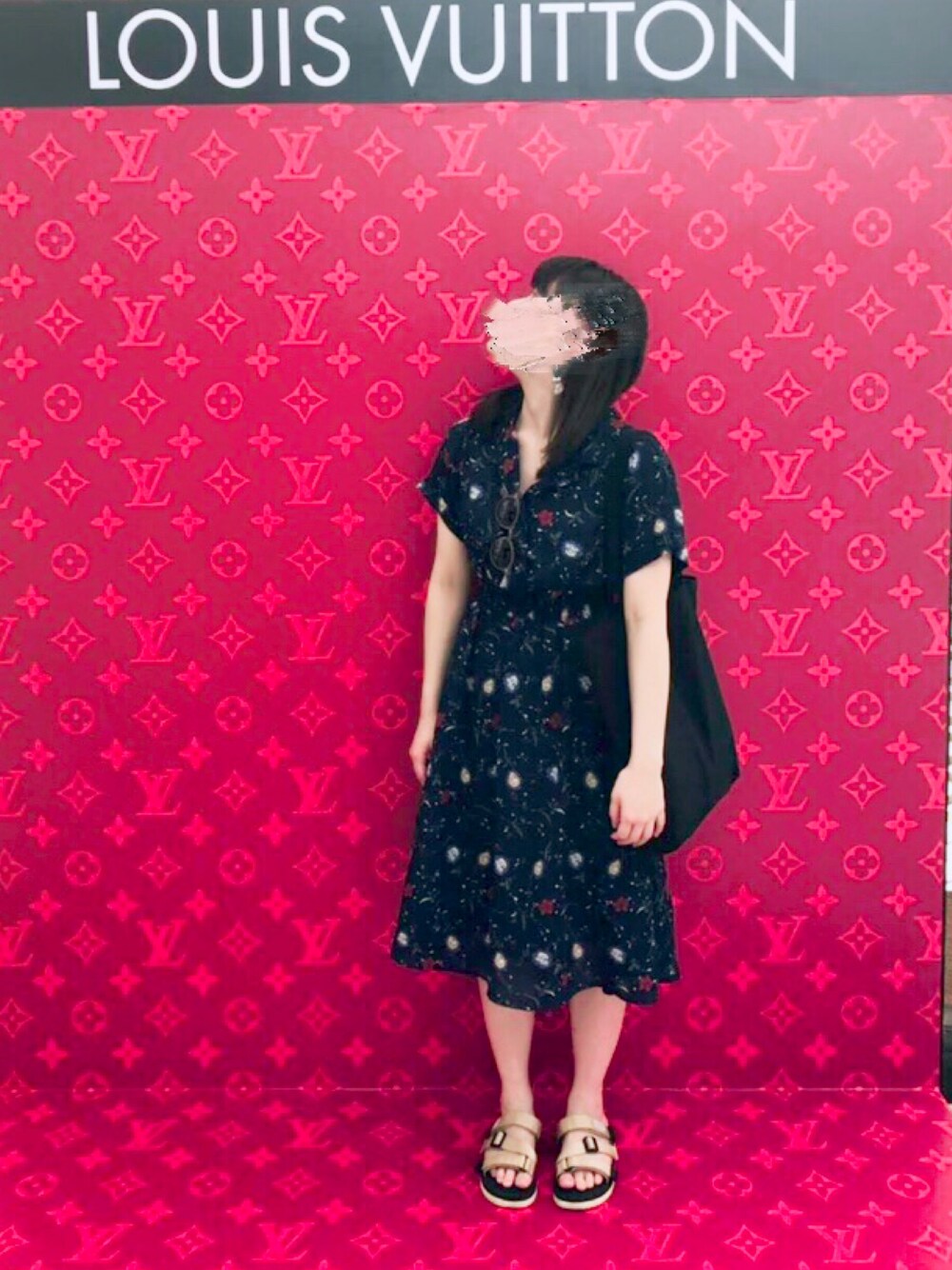 「お洒落さんとつながりたい、summer、ワンピース、ラクチンコーデ、いいね、save、フォローお願いします🤑」｜「Ray-BanのRay-Ban: 丸型サングラス（サングラス、ベージュ系）」を使った、美玲さん（レディース・162cm）の夏コーディネートの1枚目の写真