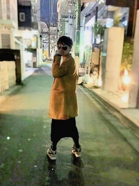 「GIVENCHY（ジバンシイ）のアイテム（スニーカー）」を使った、Яөія﻿aさん（メンズ・178cm）の冬コーディネート