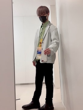 「JOURNAL STANDARD（ジャーナルスタンダード）のアイテム（セットアップ）」を使った、ryo taniguchiさん（メンズ・167cm）の春コーディネート