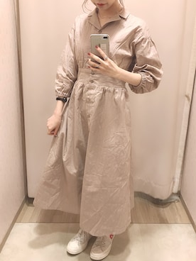 「Marc by Marc Jacobs（マークバイマークジェイコブス）のアイテム（腕時計）」を使った、Shiさん（レディース・152cm）の春コーディネート