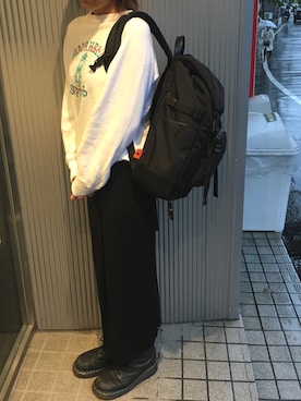 「MAKAVELIC（マキャベリック）のアイテム」を使った、AYAさん（レディース・163cm）の秋コーディネート