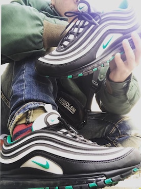「NIKE（ナイキ）のNIKE ナイキ エア マックス 97 atmos EXCLUSIVE / NIKE AIR MAX 97 921826-013 【SP】（スニーカー）」を使った、沼さん（メンズ・171cm）の冬コーディネート
