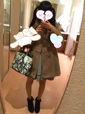 「axes femme（アクシーズファム）のアイテム（ダウンジャケット/コート）」を使った、maya🎀さん（レディース・162cm）の冬コーディネート