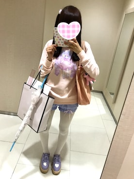 「Nile PERCH（ナイルパーチ）のアイテム（トップス）」を使った、maya🎀さん（レディース・162cm）の春コーディネート