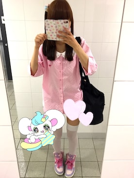 「milklim（milklim）のアイテム」を使った、maya🎀さん（レディース・162cm）の春コーディネート