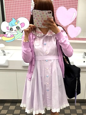 「Nile PERCH（ナイルパーチ）のアイテム（ワンピース/ドレス）」を使った、maya🎀さん（レディース・162cm）の春コーディネート