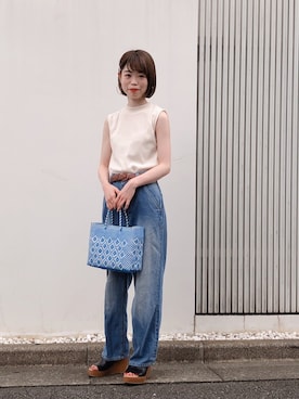 「flower（フラワー）のアイテム」を使った、りりさん（レディース・147cm）の夏コーディネート