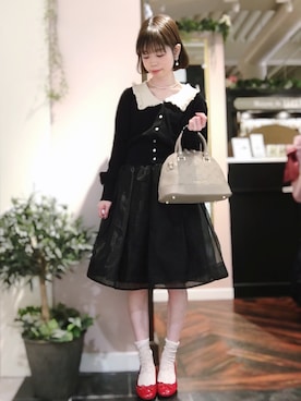 「メゾンドフルールプチローブ」｜「アイテム（その他）」を使った、りりさん（レディース・147cm）の春コーディネート