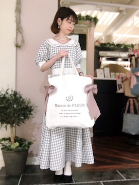 「メゾンドフルール」｜「アイテム（その他）」を使った、りりさん（レディース・147cm）の春コーディネート