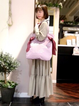 「メゾンドフルール」｜「アイテム（その他）」を使った、りりさん（レディース・147cm）の冬コーディネート