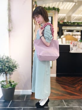 「メゾンドフルール」｜「アイテム（その他）」を使った、りりさん（レディース・147cm）の春コーディネート