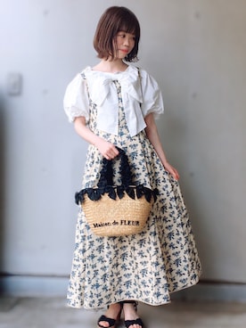 「メゾンドフルール」｜「アイテム（その他）」を使った、りりさん（レディース・147cm）の春コーディネート