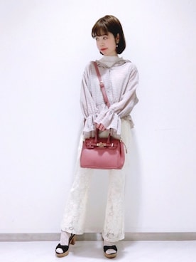 「メゾンドフルール」｜「アイテム（その他）」を使った、りりさん（レディース・147cm）の夏コーディネート