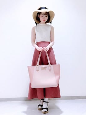 「メゾンドフルール」｜「アイテム（その他）」を使った、りりさん（レディース・147cm）の夏コーディネート