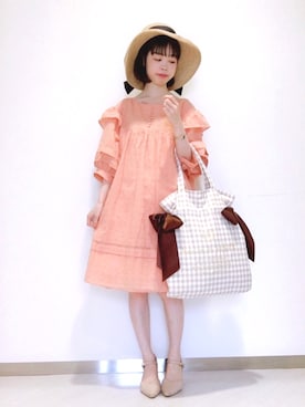 「メゾンドフルール」｜「アイテム（その他）」を使った、りりさん（レディース・147cm）の夏コーディネート