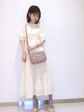 「メゾンドフルール」｜「アイテム（その他）」を使った、りりさん（レディース・147cm）の夏コーディネート