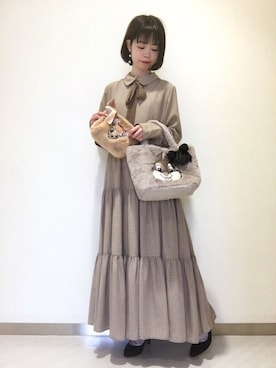 「メゾンドフルールプチローブ」｜りりさん（レディース・147cm）の秋コーディネート
