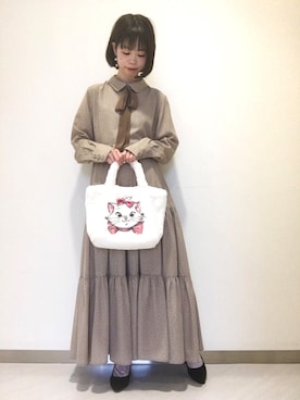 「メゾンドフルールプチローブ」｜りりさん（レディース・147cm）の秋コーディネート