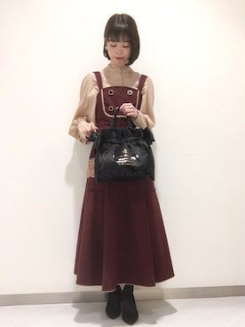 「メゾンドフルールプチローブ」｜りりさん（レディース・147cm）の秋コーディネート