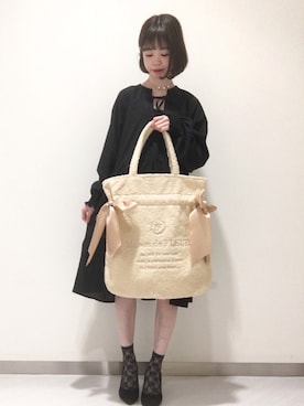 「Maison de FLEUR（メゾンドフルール）のアイテム」を使った、りりさん（レディース・147cm）の秋コーディネート