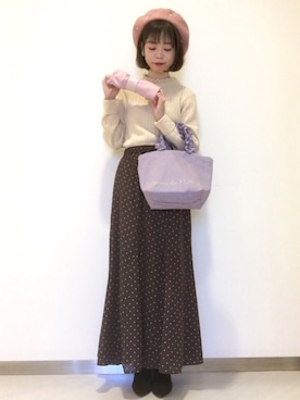 「メゾンドフルール」｜「アイテム（その他）」を使った、りりさん（レディース・147cm）の秋コーディネート