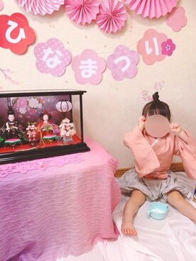 「no brand（ノーブランド）のアイテム（その他）」を使った、YUIRIさん（キッズ・90cm）の春コーディネート