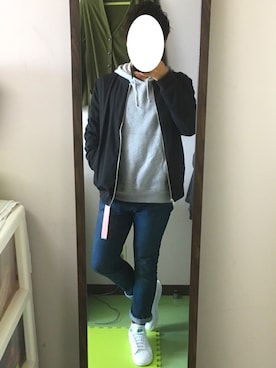 えくすとらばーじんおいるさん（メンズ・168cm）の春コーディネート