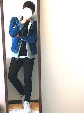 えくすとらばーじんおいるさん（メンズ・168cm）の春コーディネート