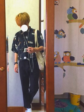 「DEUS EX MACHINA（デウスエクスマキナ）のアイテム（バッグ）」を使った、kaiさん（メンズ・170cm）の秋コーディネート
