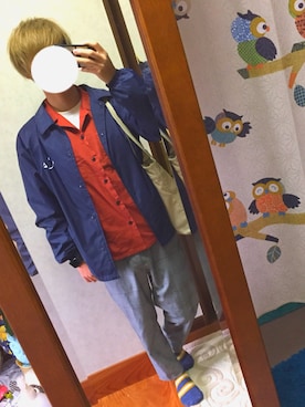 「SMILEY（スマイリー）のアイテム（ジャケット/アウター）」を使った、kaiさん（メンズ・170cm）の秋コーディネート