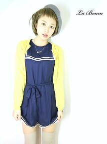import by La Boum | セーラーロンパース(ネイビー)(つなぎ/オールインワン)