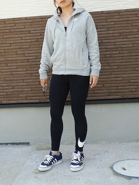 「アクティブ」｜「アイテム（パーカー）」を使った、ともちゃんさん（レディース・150cm）の春コーディネート