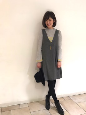 「31 Sons de mode（トランテアン　ソン　ドゥ　モード）のアイテム（アクセサリー）」を使った、うおchanさん（レディース・162cm）の冬コーディネート